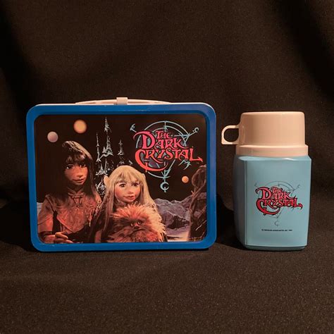 Vintage 1982 The Dark Crystal Metal Lunchbox & Thermos